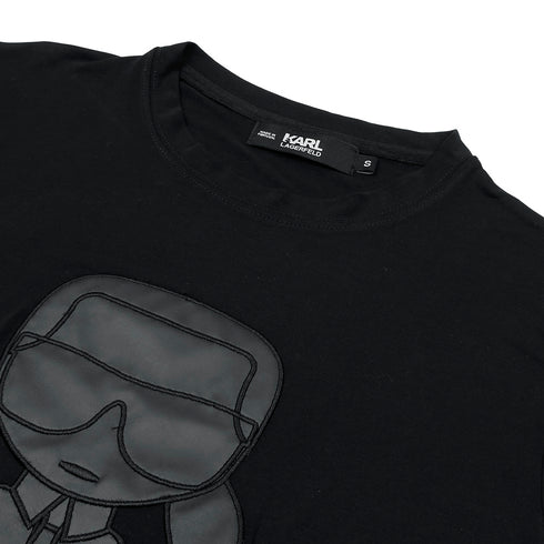 KARL Black Leather P T-Shirt
